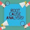 Conceptual hand writing showing Root Cause Analysis. Business photo showcasing method of problem solving used for