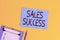 Conceptual hand writing showing Sales Success. Business photo text force to close more deals and increase margins Make more sales