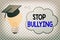 Conceptual hand writing showing Stop Bullying. Business photo showcasing voicing out their campaign against violence
