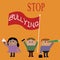 Conceptual hand writing showing Stop Bullying. Business photo text Fight and Eliminate this Aggressive Unacceptable Behavior