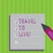 Conceptual hand writing showing Travel To Live. Business photo text Get knowledge and exciting adventures by going on