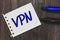 Conceptual hand writing showing Vpn. Business photo text Secured virtual private network across confidential domain protected Mark