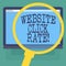 Conceptual hand writing showing Website Click Rate. Business photo text ratio users who click specific link to number total users