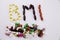 Conceptual Hand writing text caption inspiration Medical care Health concept written with pills drugs capsule word Acronym BMI - B