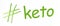 Conceptual idea of keto diet, hashtag made of asparagus, healthy food, green food, hashtag health