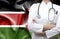 Conceptual image of national healthcare system in Kenya