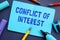 Conceptual photo about Conflict Of Interest with written text