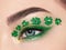 Conceptual photo eye of St. Patrick`s Day