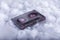 Conceptual photography cassette tape in sound cloud