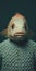 Conceptual Portraiture: A Fish Wearing A Sweater In Detailed Atmospheric Renderings