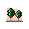 Conceptual Tree Vector Icon Illustration Design