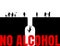 Conceptual Vector Illustration of Alcoholism, Bad Habit Concept