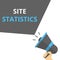 Conceptual writing showing Site Statistics