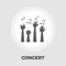 Concert flat icon