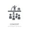Concert icon. Trendy Concert logo concept on white background fr