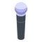 Concert microphone icon, isometric style