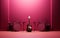 Concert Stage Guitar and Microphone Setup Generative Ai