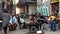 Concert of street musicians on Turkish musical instruments