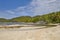 Conch Shells Lagoon Beach Mustique, St Vincent and the Grenadines showing beaches and natural trash