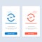 Concierge, Hotel, None, Round The Clock, Service, Stop  Blue and Red Download and Buy Now web Widget Card Template