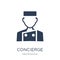 Concierge icon. Trendy flat vector Concierge icon on white background from Professions collection