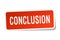 Conclusion sticker