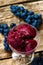 Concord grape sorbet