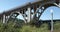 Concrete arches of the Colorado Street Bridge in Pasadena California