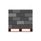 Concrete block brick vector icon construction material. Cement building architecture wall. Stone industry masonry brickwork