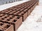 Concrete blocks - Red orange - Perspective