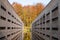 Concrete blocks in the Waterloopbos Vollenhove Flevoland Netherlands, Used to test the way water reacts to certain