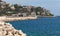 Concrete breakwater with lighthouse, Nice