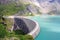 Concrete dam wall of Kaprun power plant