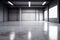Concrete floor inside industrial building. Generative AI