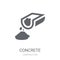 Concrete icon. Trendy Concrete logo concept on white background