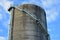 Concrete industrial silo with stairways
