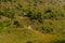 Concrete irrigation basin on high hills in Andalusia, a place of