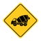 Concrete mixer road sign