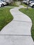 Concrete pathway walkway of life path