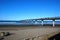 Concrete pier at town New Brighton beach