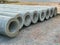 Concrete pipe stacked sewage water system