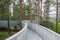 Concrete platform viewpoint Sohlbergplassen in Norway