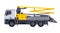 Concrete pump truck for liquid concrete