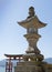 Concrete Shrine with Torii Gate