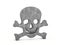Concrete skull symbol