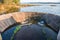 Concrete spillway of Mae Tam reservoir