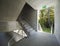 Concrete stairs of a popular house with many apartments