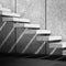 Concrete stairs with shadow pattern. 3d render