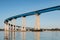 Concrete and Steel Girders of San Diego-Coronado Bridge