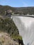 The concrete Tumut dam in the Snowy mountains